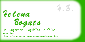 helena bogats business card